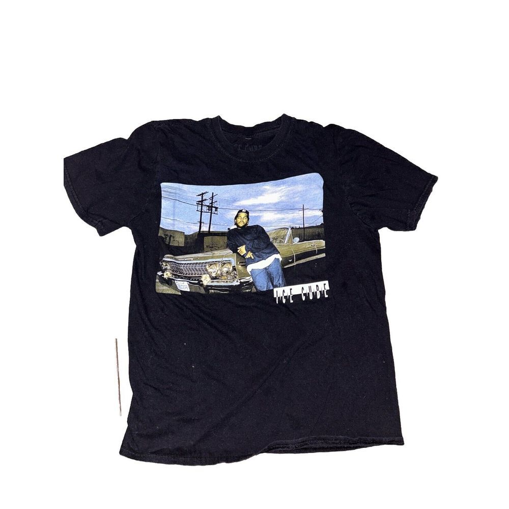 ICE CUBE IMPALA BOYZ IN THE HOOD Mens Black T SHIRT Size Small Preowned VGC‎